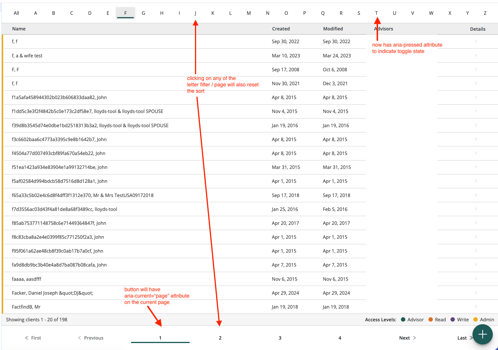 CIBC-1704 client list table sorting reset on filtering.png